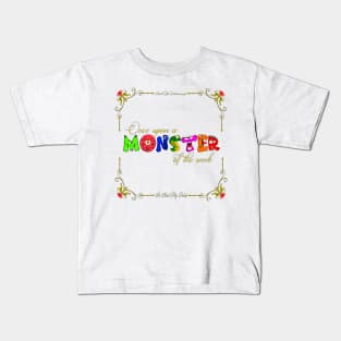 Once Upon a Monster Podcast Kids T-Shirt